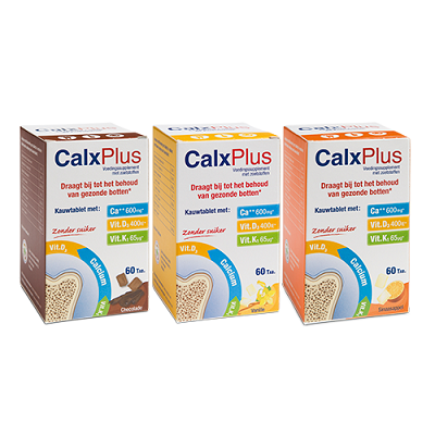 CALX PLUS VANILLE - CHOCOLAT - ORANGE- FRAISE