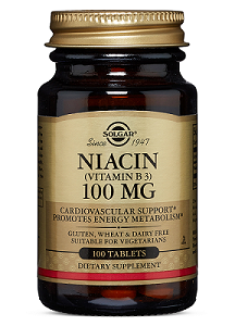 NIACIN 100MG VIT B3 SOLGAR